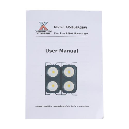 LUZ DE AUDIENCIA 4X100W COB RGBW