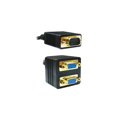 CABLE VGA Y 1 MACHO X 2 HEMBRA CALIDAD