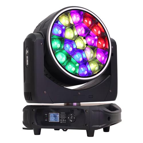 LUZ LED ROBOTICA BEE EYES 19X40W RGBW + ARO LED