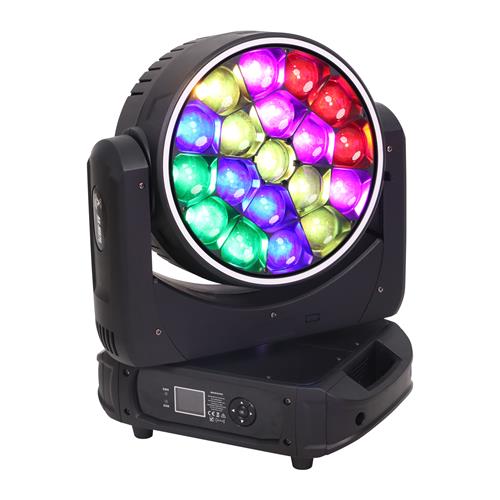 LUZ LED ROBOTICA BEE EYES 19X40W RGBW + ARO LED