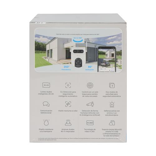 CAMARA IP WIFI EXTERIOR 3MP DOBLE LENTE 2K - DIST