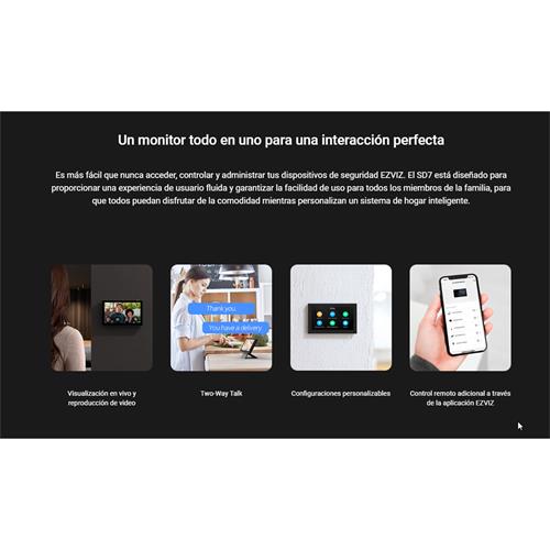 PANTALLA INTELIGENTE P/ SISTEMA VIDEOPORTERO 7" - DIST