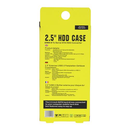 CASE ENCLOSURE DISCO DURO 2.5 USB 3.0