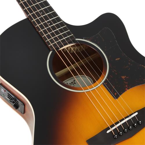 GUITARRA ELECTROACUSTICA GRAND REGAL OPEN PORE SUNBURST - DESC