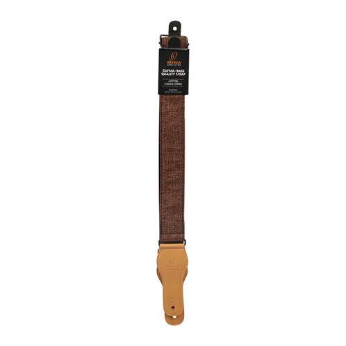 CORREA DE ALGODON PARA GUITARRA CAFE