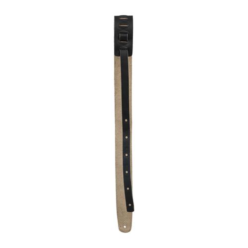 CORREA PARA GUITARRA CUERO SUEDE SERIES NEGRO CENIZA