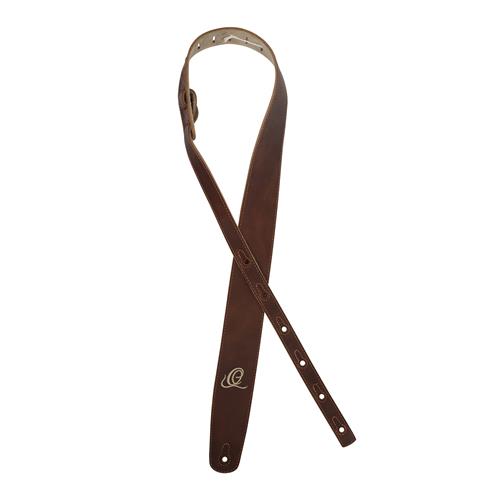 CORREA PARA GUITARRA CUERO SUEDE SERIES COÑAC