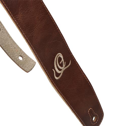CORREA PARA GUITARRA CUERO SUEDE SERIES COÑAC