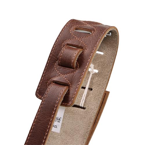CORREA PARA GUITARRA CUERO SUEDE SERIES COÑAC