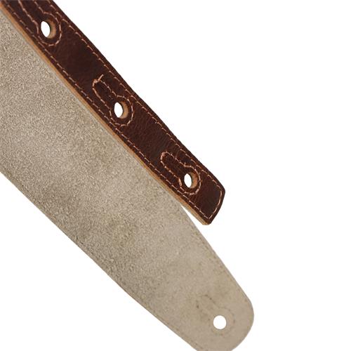 CORREA PARA GUITARRA CUERO SUEDE SERIES COÑAC
