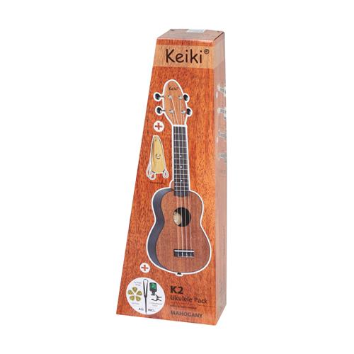 UKULELE SOPRANO CAOBA CON PACK ACCESORIOS