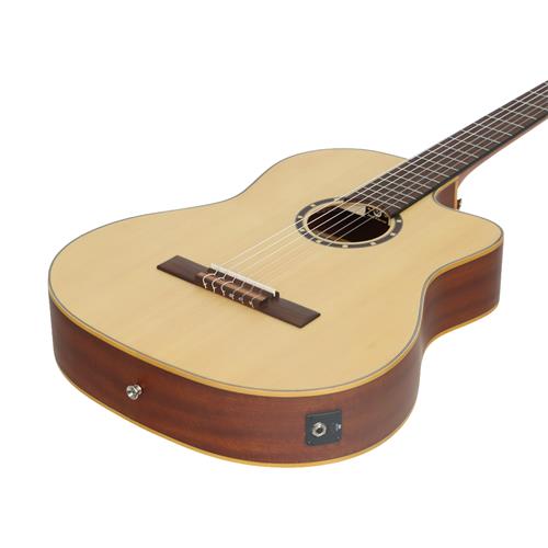 GUITARRA ELECTROCLASICA 4/4 FAMILY SERIES NATURAL CON ESTUCHE