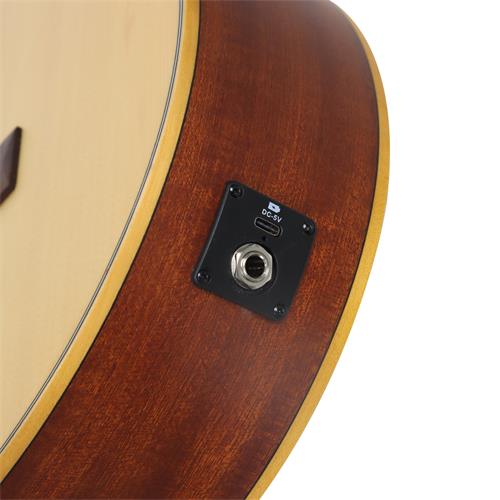 GUITARRA ELECTROCLASICA 4/4 FAMILY SERIES NATURAL CON ESTUCHE