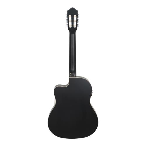 GUITARRA ELECTROCLASICA 4/4 FAMILY SERIES NEGRO CON ESTUCHE