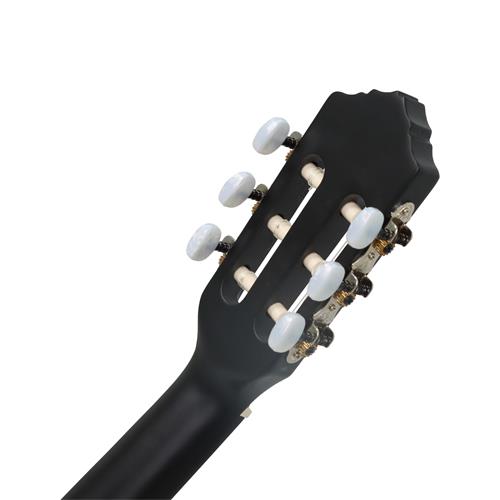 GUITARRA ELECTROCLASICA 4/4 FAMILY SERIES NEGRO CON ESTUCHE