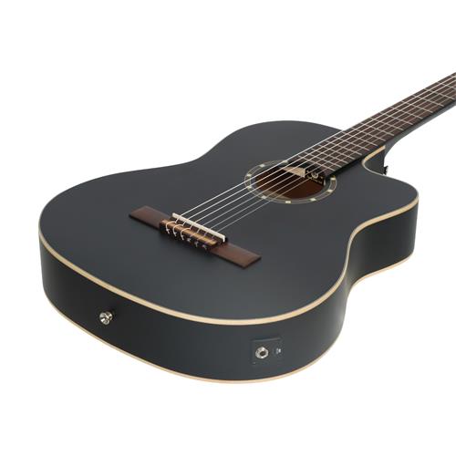 GUITARRA ELECTROCLASICA 4/4 FAMILY SERIES NEGRO CON ESTUCHE