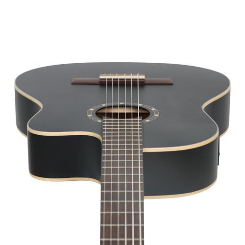GUITARRA ELECTROCLASICA 4/4 FAMILY SERIES NEGRO CON ESTUCHE