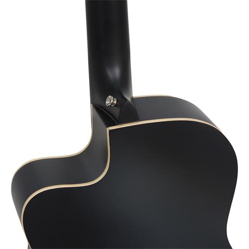 GUITARRA ELECTROCLASICA 4/4 FAMILY SERIES NEGRO CON ESTUCHE