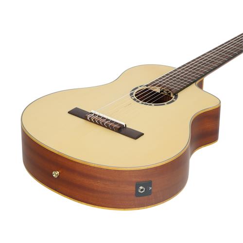 GUITARRA ELECTROCLASICA 4/4 FAMILY SERIES PRO 7-CUERDAS NATURAL CON ESTUCHE