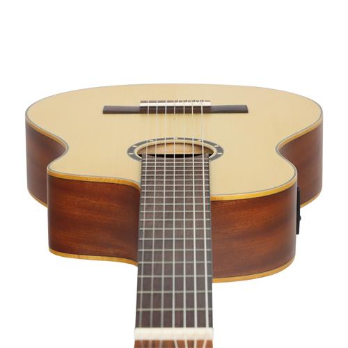 GUITARRA ELECTROCLASICA 4/4 FAMILY SERIES PRO 7-CUERDAS NATURAL CON ESTUCHE