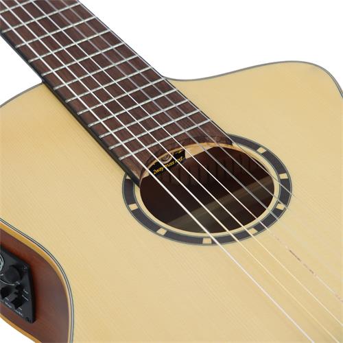 GUITARRA ELECTROCLASICA 4/4 FAMILY SERIES PRO 7-CUERDAS NATURAL CON ESTUCHE