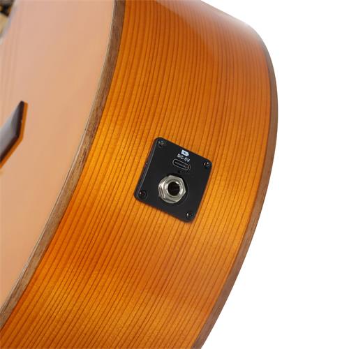 GUITARRA FLAMENCA ELECTROCLASICA 4/4 FAMILY SERIES PRO NATURAL CON ESTUCHE