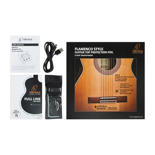 GUITARRA FLAMENCA ELECTROCLASICA 4/4 FAMILY SERIES PRO NATURAL CON ESTUCHE