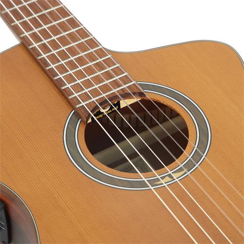 GUITARRA ELECTROCLASICA 7/8 THERMO SERIES ACABADO TOSTADO CON ESTUCHE