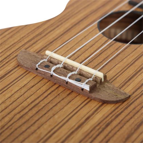 UKULELE CONCIERTO ZEBRANO TIMBER SERIES CON ESTUCHE