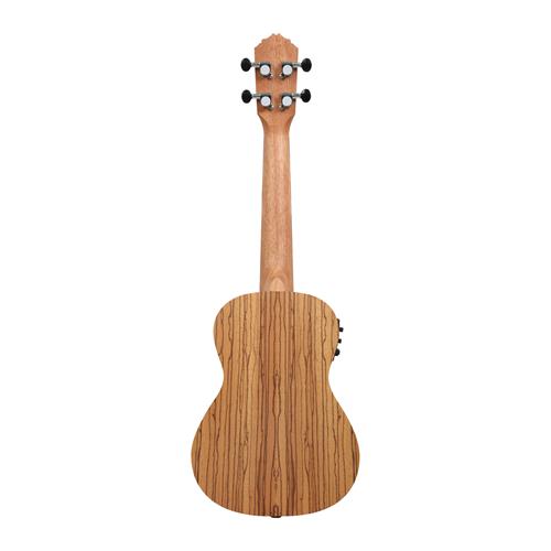 UKULELE ELECTROACUSTICO CONCIERTO ZEBRANO TIMBER SERIES CON ESTUCHE