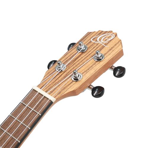 UKULELE ELECTROACUSTICO CONCIERTO ZEBRANO TIMBER SERIES CON ESTUCHE