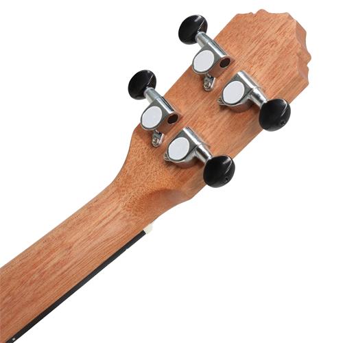 UKULELE ELECTROACUSTICO CONCIERTO ZEBRANO TIMBER SERIES CON ESTUCHE