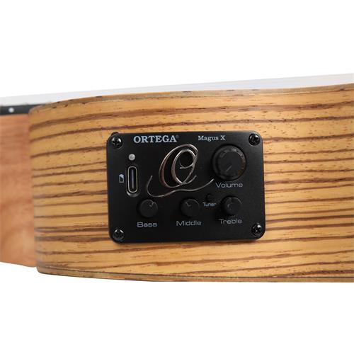 UKULELE ELECTROACUSTICO CONCIERTO ZEBRANO TIMBER SERIES CON ESTUCHE