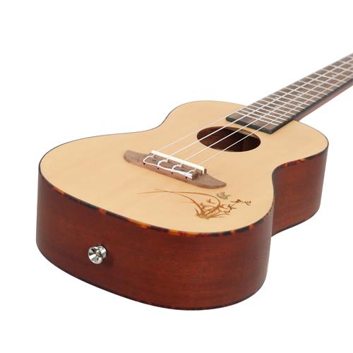 UKULELE CONCIERTO ABETO/SAPELLI BONFIRE SERIES