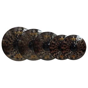 SET DE PLATILLOS CLASSIC CUSTOM DARK HIHAT14_CRASH16_RIDE20_CRASH18 PULG.
