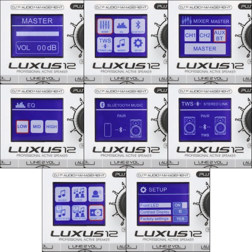 CAJA ACTIVA LUXUS-SERIE 12 PULGADAS 1800W CON DSP/BLUETOOTH - DESC