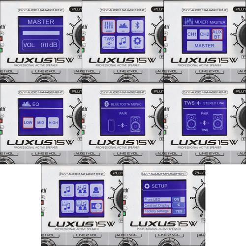 CAJA ACTIVA LUXUS-SERIE 15 PULGADAS 2800W CON DSP/BLUETOOTH - DESC