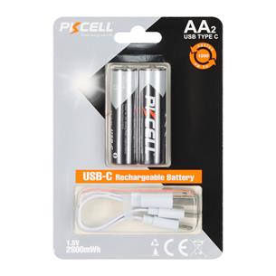 PILA AA RECARGABLE 2800MWH TIPO-C BLISTER X 2P