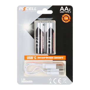PILA AA RECARGABLE 3600MWH TIPO-C BLISTER X 2P