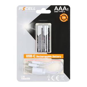 PILA AAA RECARGABLE 700MWH TIPO-C BLISTER X 2P