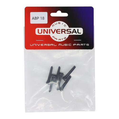 PINES PARA PUENTE GUITARRA ACUSTICA NEGRO/BLANCO X 6P