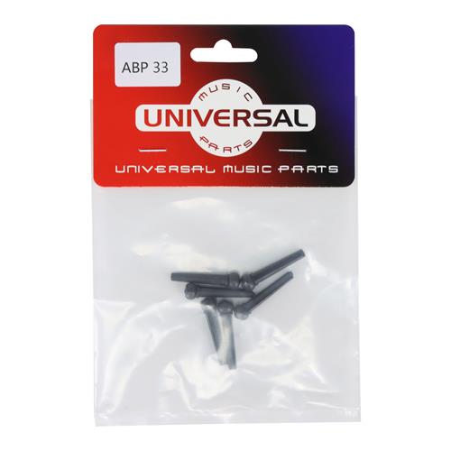PINES PARA PUENTE GUITARRA ACUSTICA NEGRO/AZUL X 6P