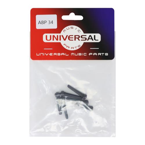 PINES PARA PUENTE GUITARRA ACUSTICA NEGRO/MORADO X 6P