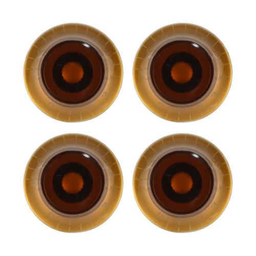 PERILLA PARA GUITARRA GRUESO TRANSPARENTE AMBAR X 4P