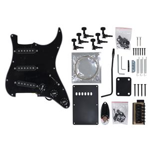 SET ACCESORIOS PARA GUITARRA ELECTRICA NEGRO