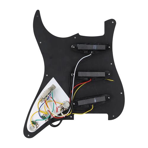 SET ACCESORIOS PARA GUITARRA ELECTRICA NEGRO