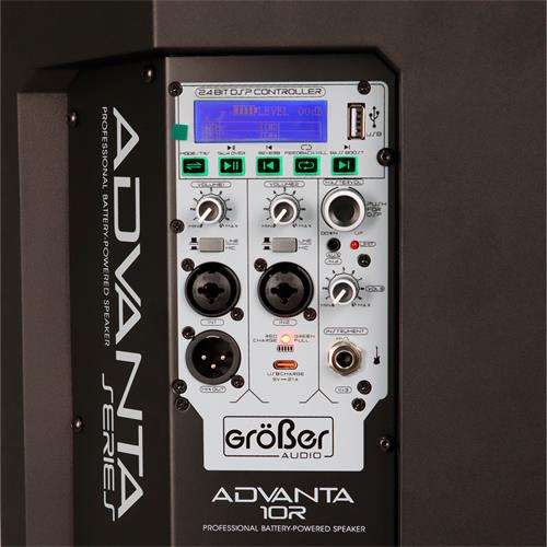 CAJA ACTIVA ADVANTA-SERIE RECARGABLE CON DSP/BLUETOOTH 10 PULGADAS 300W - DESC
