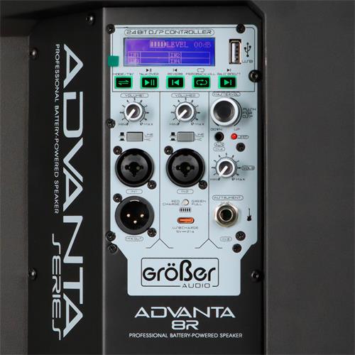 CAJA ACTIVA ADVANTA-SERIE RECARGABLE CON DSP/BLUETOOTH 8 PULGADAS 240W - DESC