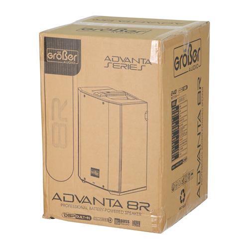 CAJA ACTIVA ADVANTA-SERIE RECARGABLE CON DSP/BLUETOOTH 8 PULGADAS 240W - DESC