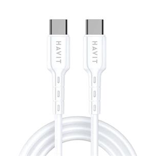CABLE TIPO C X TIPO C BLANCO 1MT